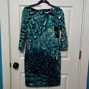Jessica Simpson Peacock Dress Women’s size 8